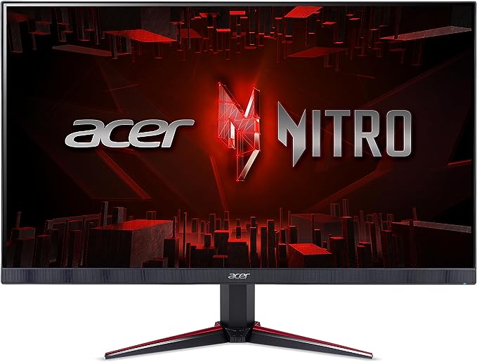 Acer Nitro 27" Full HD 1920 x 1080 PC Gaming IPS Monitor | AMD FreeSync Premium | 180Hz Refresh | Up to 0.5ms | HDR10 Support | 99% sRGB | 1 x Display Port 1.2 & 2 x HDMI 2.0 | VG270 M3bmiipx,Black