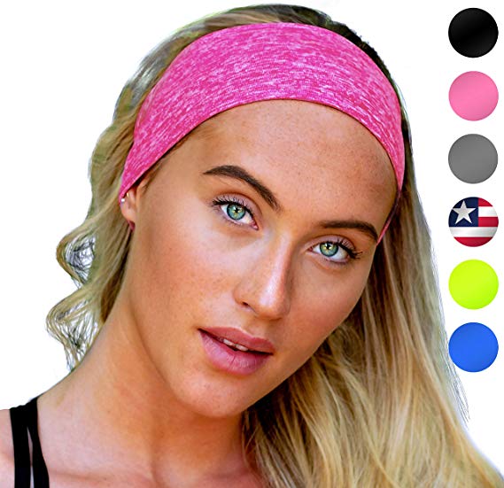 E Tronic Edge Sports Headbands: UNISEX Design With Inner Grip Strip to Keep Headband Securely in Place | Fits ALL HEAD SIZES | Sweat Wicking Fabric to Keep your Head Dry & Cool. Fits Under Helmets too