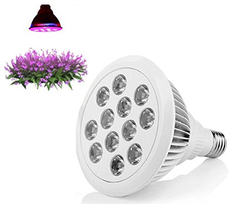 LED Grow Light 12W 3 Band Wavelengths 460nm 630nm 660nm Indoor Growing High Efficiency