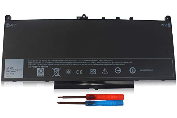 Shareway J60J5 Laptop Battery for Dell Latitude E7270 E7470 Series MC34Y 242WD R1V85 451-BBSX GG4FM 0GG4FM 7.6V 55Wh - 12 Months Warranty!