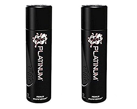 Wet Platinum Premium Silicon Lubricant, 3.1 oz (Pack of 2)