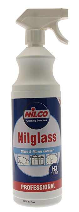Nilco H3 Nilglass Glass and Mirror Cleaner with Spray Nozzle, 1L
