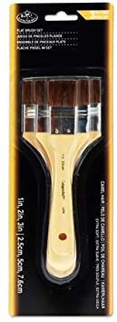 Royal and Langnickel Brown Camel Hair Large Area Brush - Pack of 3