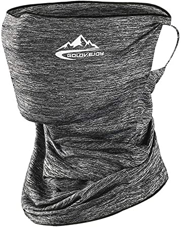 Unisex Half Face Mask Fishing Running Safety Mask Adult Wear as Neck Gaiter Riding Outdoors Cycling Solid Face Safety Masks Bandanas for Dust Festivals Sports Balaclava Motorcycle Mask-Gray