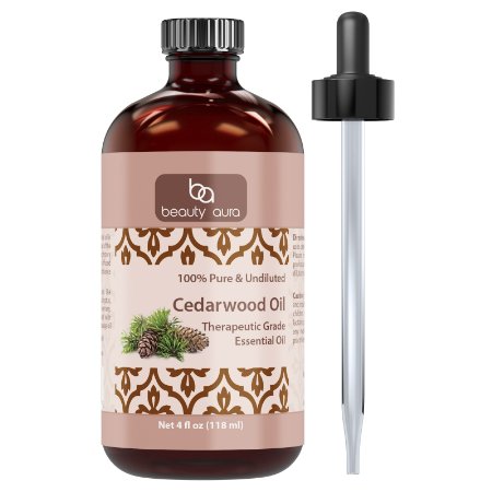 Beauty Aura Essential Oil, Cedarwood, 4 Ounce