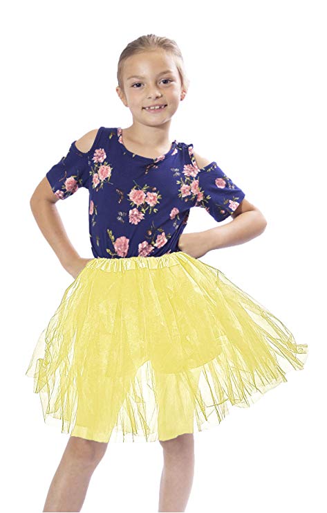 Classic Layered Princess Tutu for Holiday Costumes, Fun Runs or Everyday Wear w/Leggings in Child