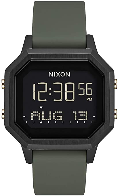 NIXON Siren SS A1211-100 Meter / 10 ATM Water Resistant Women's Digital Sport Watch (36mm Watch Face, 18mm-16mm Band)
