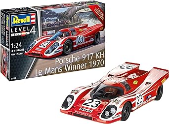 Revell 07709 Porsche 917K Le Mans Winner 1970 1:24 Scale Model Kit, Unpainted