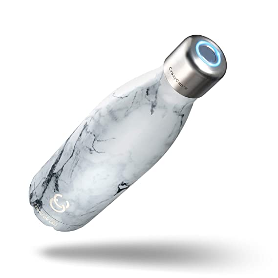 CrazyCap UV Water Purifier Cap and Insulated Self Cleaning Water Bottle - Turns Any Water Source Into Clean Drinkable Water