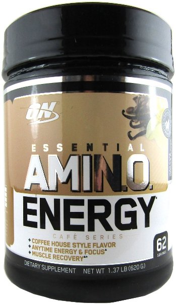 Optimum Nutrition Amino Energy, Iced Cafe Vanilla, 62 Servings, 1.37 LB (670 G)