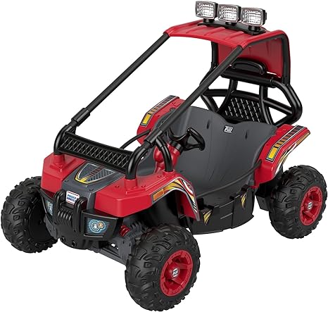 Power Wheels Baja Trailster Battery-Powered Ride-On Toy, Pretend Dune Buggy, Multi-Terrain Traction, Preschool Toy, Seats 2, Ages 3  Years