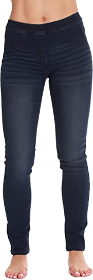 Just Love Denim Jeggings for Women with Pockets Comfortable Stretch Jeans Leggings