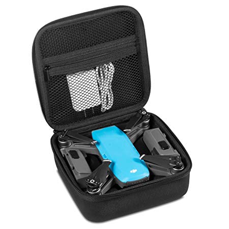 Kupton DJI Spark Drone Case, Protective Waterproof Hard Case Drone Bag Storage for DJI Spark Drone Carrying Case – Black