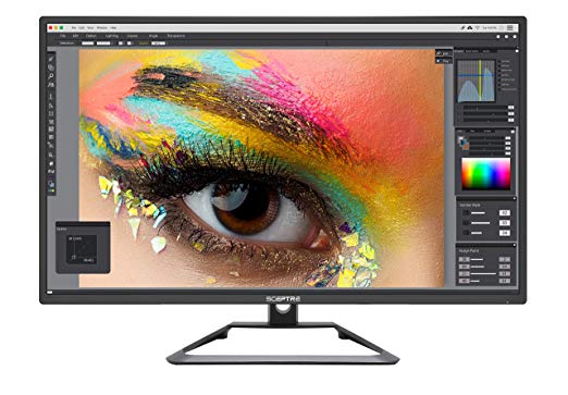 Sceptre 27" 4K UHD IPS LED Monitor DIsplayPort HDMI DVI Build-in Speakers, Frameless Machine Black 2020 (U279W-4000R)