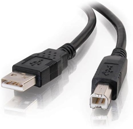 C2G 28103 USB Cable - USB 2.0 A Male to B Male Cable for Printers, Scanners, Brother, Canon, Dell, Epson, HP and More, Black (9.8 Feet, 3 Meters)