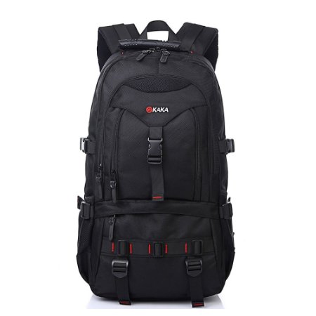 KAKA Backpack for 17-Inch Laptops - Black