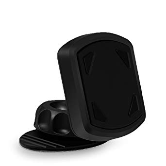 Magnetic Car Phone Mount, WEILIGU Car Stick On Dashboard Universal Magnetic 360 Degree Car Phone Mount Holder, for iPhone Samsung and All Smartphones with 3M Adhesive (Black-1)