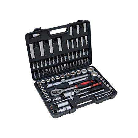 Oypla 94pc 1/4"& 1/2" Socket Ratchet Screwdriver Bit Set with Case