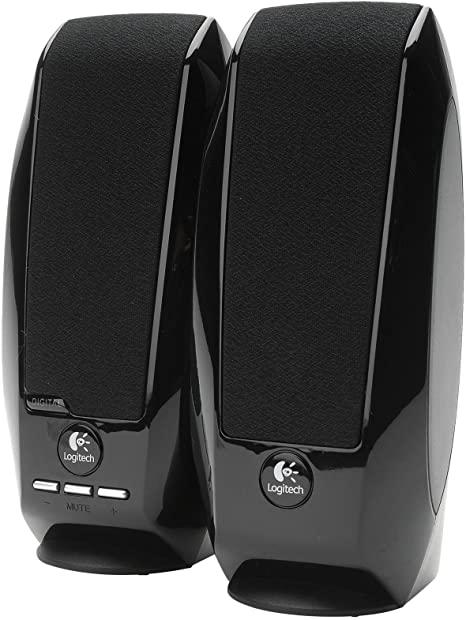 Black Logitech S150 USB Speakers with Digital Sound, New,