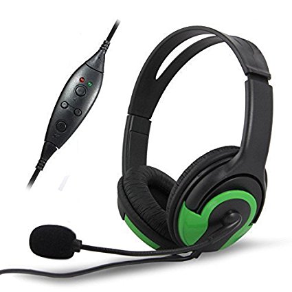 Bowink USB Stereo Microphone Gaming Headset for PS3 / PC (Green)
