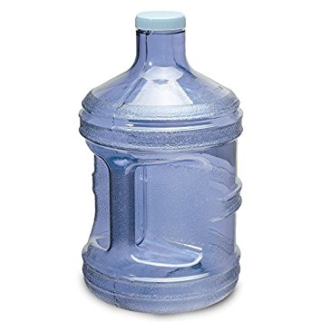 1 Gallon BPA FREE Reusable Plastic Drinking Water Bottle Jug Container (Dark Blue)