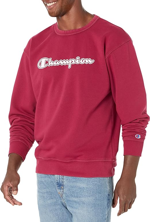 Champion Men's Midweight Crew Sweatshirt, Fleece Crewneck Sweatshirt for Men, Our Best Comfortable Sweatshirts for Men