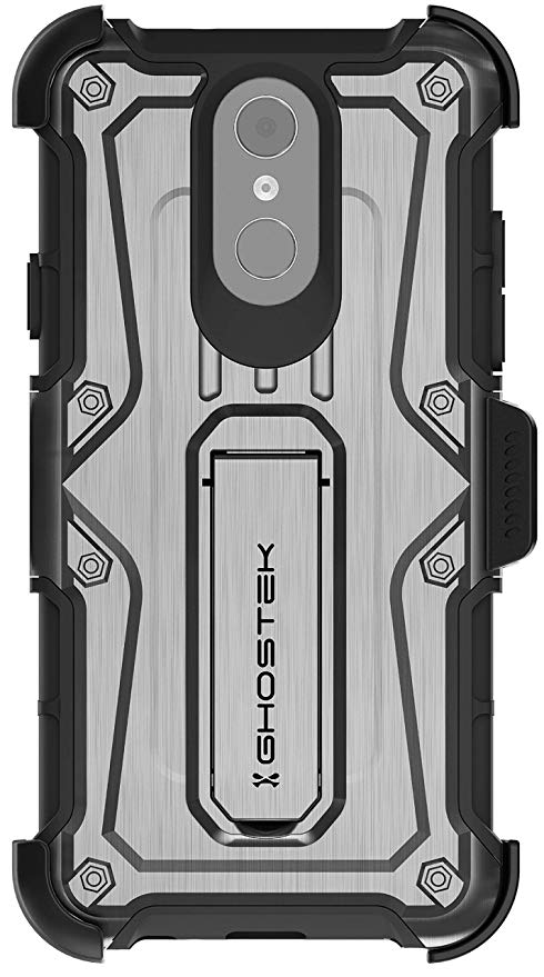 Ghostek Iron Armor Tough Case with Screen Protector Designed for LG Q7 / Q7  Plus – Gray