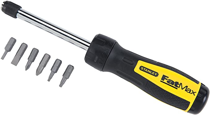 STANLEY Screwdriver, Ratcheting, Multi-Bit (69-189)