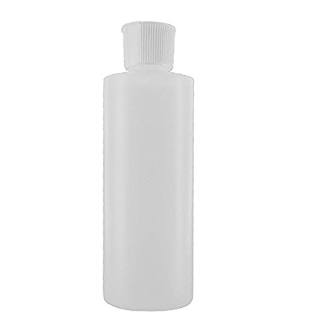 4 Oz Plastic Cylinder Bottles with Flip Top Pour Spout, Pack of 12