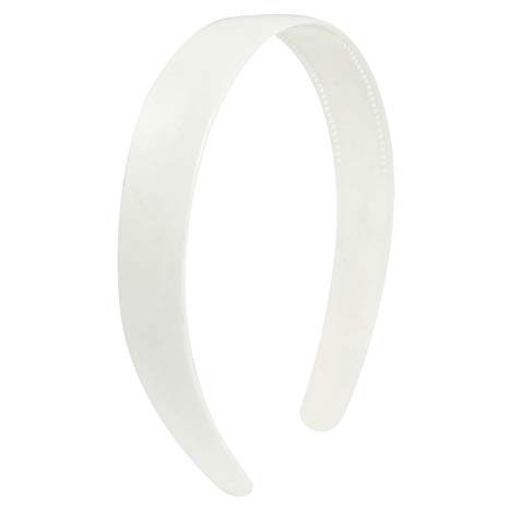 SODIAL Ladies Headband Plastic with Teeth White