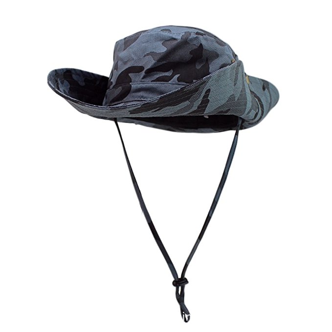 Home Prefer Men's UPF50  Fishing Sun Hat Snap Wide Brim Bucket Hat with String