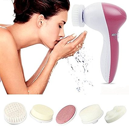 Perfect shopping 5-1 Multifunction Electric Face Facial Cleansing Cleanser Brush Massager New