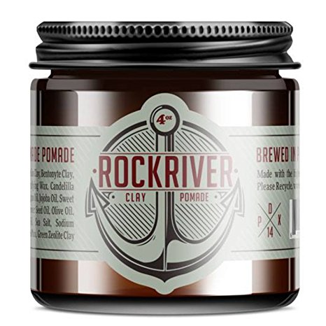 Vegan Matte Clay Pomade - Rockriver Hair Styling Clay Pomade - No Harsh Chemicals
