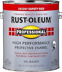 RUST-OLEUM Red, 11 Fl Oz (Pack of 1) 242257 Professional Gallon Safety Protective Enamel