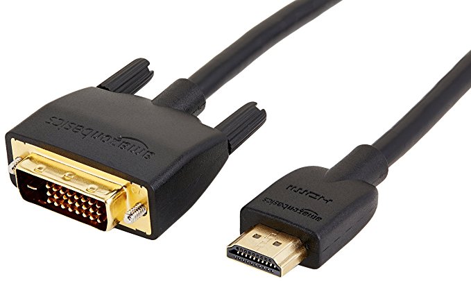 AmazonBasics HDMI to DVI Adapter Cable - 35 Feet