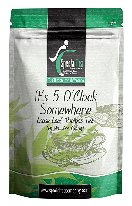 Special Tea Loose Leaf Rooibos Tea, It’s 5 o’clock Somewhere, 16 Ounce