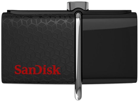 SanDisk SDDD2-064G-FFP Ultra Dual USB Flash Drive, USB 3.0, 64 GB