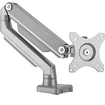 PriMount - 32inch Adjustable ULTRA Thin PC Monitor Mount Counterbalance Mechanical Spring Arm for Single VESA Computer Screen LED LCD Flat Panel 17 - 32 inch weighing up to 17.6 lbs (MX 80)