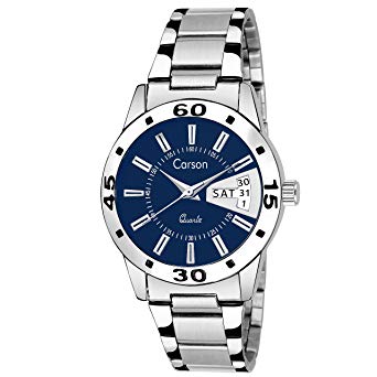 Carson Analogue Round Blue Dial Women's Watch - (8903554801852)