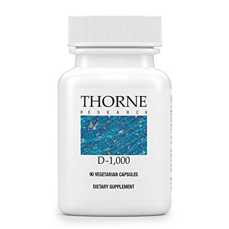 Thorne Research - Vitamin D-1000 - Vitamin D3 Supplement - 1,000 IU - 90 Capsules