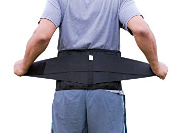 Pro Ice MEDIUM Back Ice Wrap Lumbar Support for Lower Back Pain Relief, Pinched Nerves, Sciatica - Waist Size 26"-33", Model PI 700 Ice Packs Included