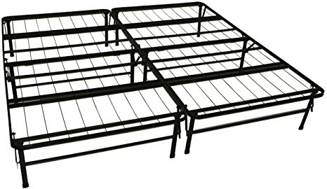 Epic Furnishings DuraBed Steel Foundation & Frame-in-One Mattress Support System Foldable Bed Frame, King-size