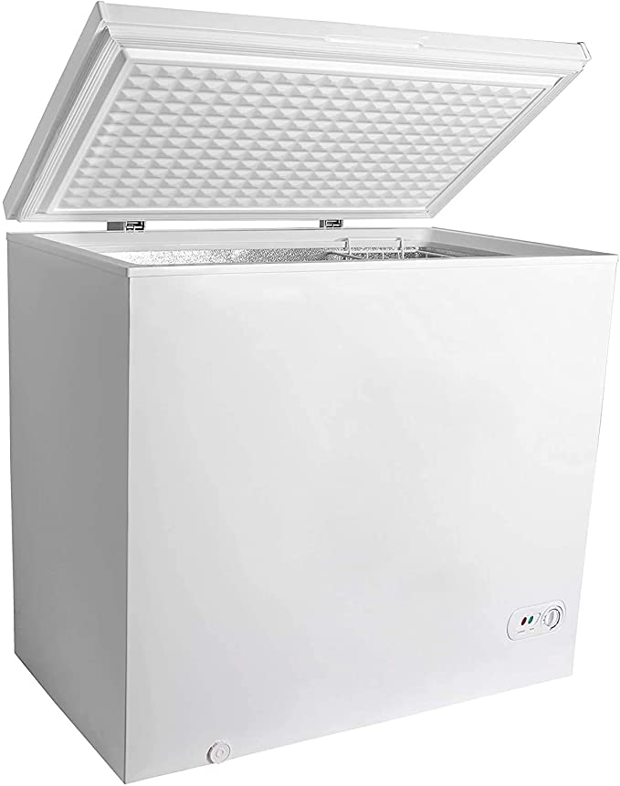 7.0 Cubic Feet Chest Freezer with Removable Basket, from 6.8℉ to -4℉ Free Standing Compact Fridge Freezer for Home/Kitchen/Office/Bar (WHITE)…