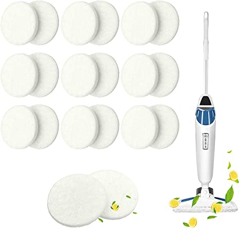 Fushing 20Pcs Steam Mop Scent Discs, Replacement Steam Mop Fragrance Discs for Bissell Powerfresh Steam Mop 1940 1806 1440 1132 1543 1544 Series Models and Symphony Steam Mop Vacuum Cleaner