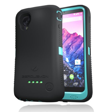 180 Days WarrantyCase WITHOUT Battery Zerolemon Black  Mint Zeroshock Rugged Case for Zerolemon Lg Google Nexus 5 - Includes Screen Protector Holster and Kickstand