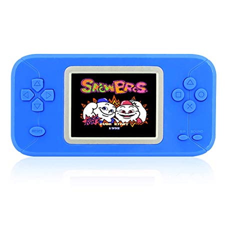 DREAMHAX 246 Retro Games Pocket Pad Hand-held Classic Game Console with Color Screen and Cute Candy Color Case for Children Kids Boy Girl