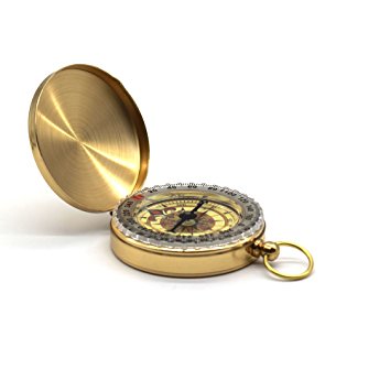 ARINO Camping Hiking Portable Pocket Compass Watch Style Flip-Open Compass Outdoor Camping Navigation Tools