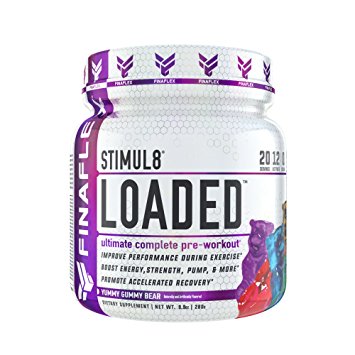 STIMUL8 LOADED, Ultimate Complete Pre-Workout, Improve Performance During Exercise, Boost Energy, Strength, Pump, Promote Accelerated Recovery, For Men & Women, 20 Servings (Yummy Gummy Bear)