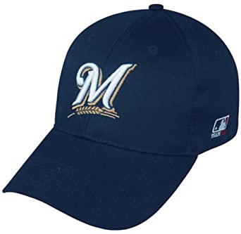 Milwaukee Brewers Youth (Ages Under 12) Adjustable Hat MLB Officially Licensed Major League Baseball Replica Ball Cap