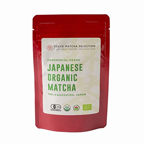 TOKYO MATCHA SELECTION TEA - [Ceremonial grade] Japanese Organic Matcha Green Tea Powder 50g (1.76oz) - Certified Organic by EU/USDA/COR/JAS - Best For Weight Loss, Vegan Friendly & Healthy Living